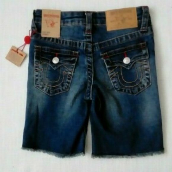 True Religion Slim Single End Shorts Little Boys - Picture 2 of 2